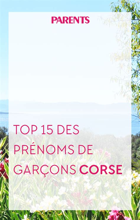 Liste de 73 Prénoms corses